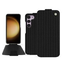Funda de piel Samsung Galaxy S23+ - Solapa vertical - Negro - Cueros especiales - Nuevo