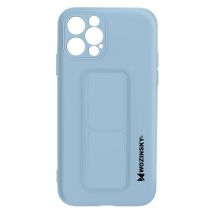 Coque iPhone 12 Pro Max Silicone Support Magnétique Pliable Wozinsky bleu