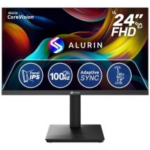 Schermo Alurin CoreVision 24 Full HD IPS 100Hz, regolabile, VESA 75x75, 23,8 LED, design sottile - Nuovo