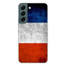 Coque en silicone - Compatible Samsung Galaxy S22 - design drapeau france