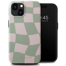 Selencia Coque arrière Vivid pour iPhone 15 - Groovy Sage Green