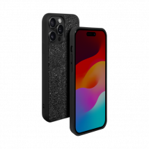 Coque Bling Strass pour Apple iPhone 15 Pro, Minuit Noir