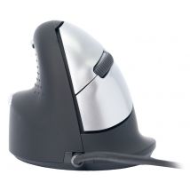 R-Go Tools Souris Ergonomique R-Go HE Break avec logiciel de pause, gaucher, grand (longueur de la main > 185 mm), filaire, noir