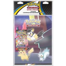 Pacchetto promozionale Pokémon Portfolio illustrato + Booster Modello casuale Viola/Rosa - Nuovo