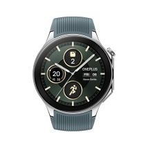 OnePlus Watch 2 Bluetooth, 47 mm Caja plateada con correa azul - Nuevo