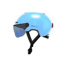 Cosmo Fusion+ - Casco con iluminación trasera inteligente y conectado para bicicletas - Luz de freno, detección automática de caídas, camino 