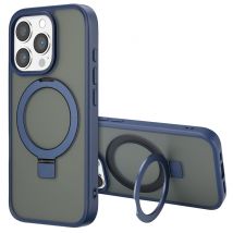 Accezz Coque Ring Stand avec MagSafe pour Apple iPhone 16 Pro - Bleu