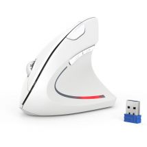 TECKNET TK-MS007 Souris Sans Fil Ergonomique Silencieuse - 6 DPI -Blanc