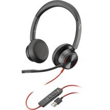 POLY Blackwire 8225 Cuffia cablata ad archetto per ufficio/centro chiamate USB Type-A Nero - Nuovo