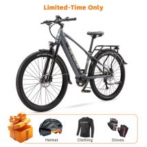 Vélo électrique urbain PURE UNICORN U6 500 W, moteur central 48 V 14 Ah