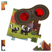 Puzzle educativo bosque con animales - 35 piezas para niños - Nuevo