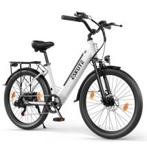 Bicicleta Eléctrica Urbana ESKUTE C100 Plus de 26 , Motor de 250 W y Batería de 36 V 13 Ah - Nuevo