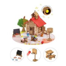 La scuola del villaggio - Set di costruzioni - JEUJURA - 125 pezzi - Nuovo