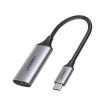 Ugreen 70444 câble vidéo et adaptateur HDMI Type A (Standard) USB Type-C Aluminium, Noir
