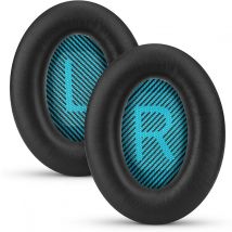 Coussinets pour casque Bose QC15 / QC25 / AE2 - 1 paire Black+Blue