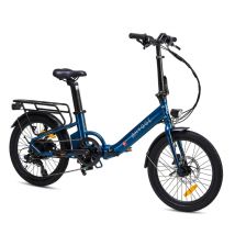Virum - Bicicleta eléctrica plegable ultraligera 36V 10Ah - Azul Zafiro - Nuevo