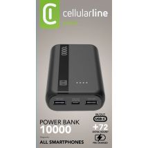 Cellularline Power Bank 10000 Chargeur Portable 10000mAh
