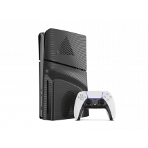 PlayStation 5 Slim - BLACK WAVE FACEPLATES KIT (Faceplate + Controller)