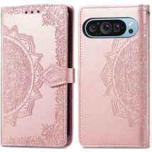 imoshion Etui de télephone Mandala pour Google Pixel 9 Pro XL - Rose Doré