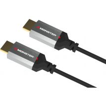 Cable HDMI Monster 1.8M - Resolución 4K - Vídeo HDR - Canal de retorno de audio - 22.5 GBPS - Velocidad del rayo - Triple blindaje - Aprobado por UL y