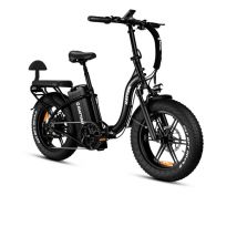 Vélo électrique urbain RATTAN LF ULTRA, batterie 48 V 40,5 Ah, siège passager - noir
