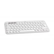 Logitech Pebble Keys 2 K380s Tastiera RF senza fili + Bluetooth QWERTY francese Bianco - Nuovo