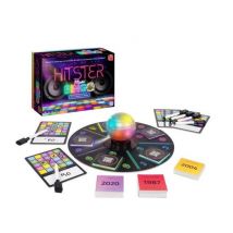 Jeu de société DUJARDIN Hitster Bingo - Bingo musical 100 ans de hits, boule disco multicolore, cartes effaçables, néon sur noir