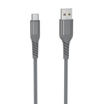 WE Cable USB a micro USB ultra resistente trenzado de nylon y kevlar, 2 metros, certificado MFi, carga y sincronización de datos - Gris - Nuevo