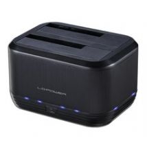 LC-Power LC-DOCK-U3-III base de conexión para disco duro USB 3.2 Gen 1 (3.1 Gen 1) Type micro-B Negro - Nuevo