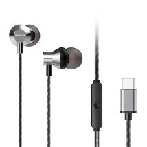 Aiwa ESTM-50USB-C Cuffie Con Cavo Auricolari Chiamate/Musica USB Type-C Argento - Nuovo