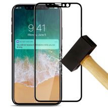 Film verre trempé 4D Noir compatible Apple iPhone 11 Pro iPhone X iPhone XS