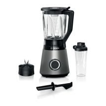 BOSCH Blender VitaPower Revetement metallique - 1200W - 30.000 trs/min - 2 vitesses + turbo - Bol mixeur 2 L - 4 lames amovibles