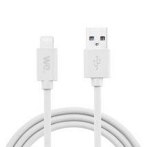 WE Cable USB a Lightning de silicona, 2 metros, certificado MFi, carga y sincronización de datos - Blanco - Nuevo