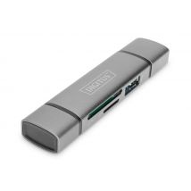 Digitus Hub à double lecteur de carte USB-C USB 3.0, OTG