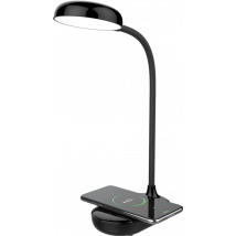 Station de charge sans fil 15W Qi + Lampe + Câble de charge USB C/C Noir Bigben