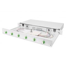 Digitus Boîte d'épissure pour fibres optiques, équipée, 6x LC-APC DX, OS2
