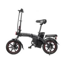 Bicicleta Eléctrica DYU A5 14 - Motor 350W Batería 48V7.5Ah Alcance 40KM Frenos de Disco - Negro - Nuevo
