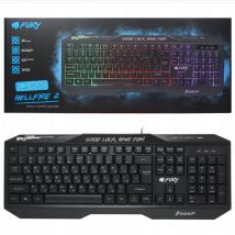 FURY - Hellfire 2 - Teclado para juegos RGB con LED antihosting - Nuevo