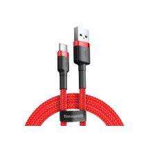 Baseus Cafule Cavo USB 0,5 m USB 2.0 USB A USB C Rosso - Nuovo