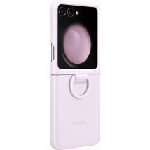 Coque Samsung Galaxy Z Flip 5 Silicone avec anneau - Lavande