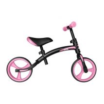 Draisienne pour enfants, noire et rose