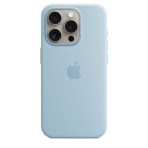 Apple Coque en silicone avec MagSafe pour iPhone 15 Pro - Bleu clair Apple iPhone 15 Pro