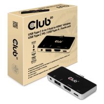 CLUB3D CSV-1591 Docking station USB 3.2 Gen 1 (3.1 Gen 1) Type-C Nero, Cromo - Nuovo