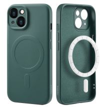 imoshion Coque Couleur avec MagSafe pour Apple iPhone 15 - Vert foncé