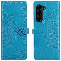 imoshion Etui de télephone Mandala pour Samsung Galaxy Z Fold 5 - Turquoise