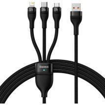 Baseus SUP0003351 cable USB USB 3.2 Gen 1 (3.1 Gen 1) 1,2 m USB A USB C/Micro USB-A/Lightning Negro - Nuevo