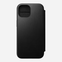Nomad Modern Leather Folio coque de protection pour téléphones portables 15,5 cm (6.1 ) Noir Apple (brand) iPhone 15