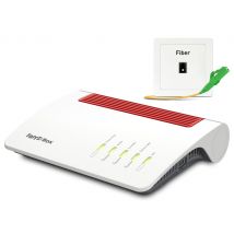 FRITZ!Box 5590 Fiber router inalámbrico Gigabit Ethernet Doble banda (2,4 GHz / 5 GHz) Blanco - Nuevo