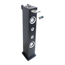 Tour de son HP49CD - Bluetooth Lecteur CD et fonction Karaoké - 100W - Radio FM - Port USB - Entrée aux-in - Noir