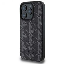 Étui Lacoste pour iPhone 16 Pro Max 6.9 noir étui rigide Blend Monogram MagSafe